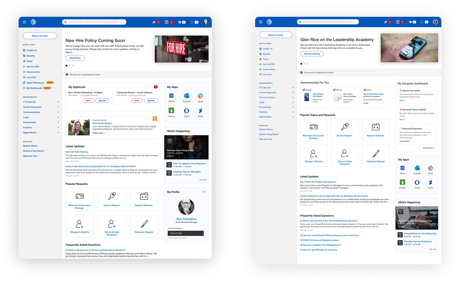 Employee Centric Intranets Sample Examples - Sam Creydt